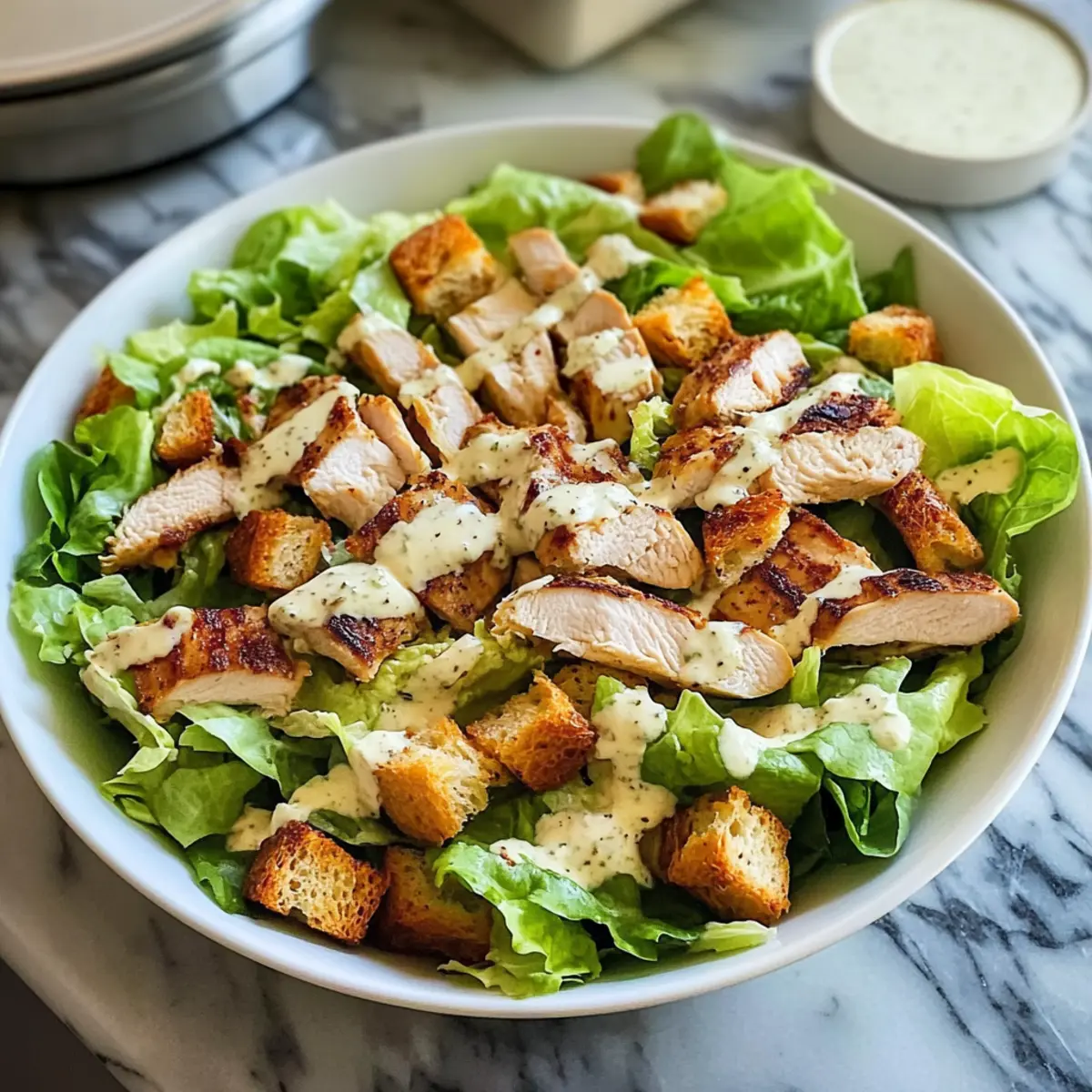 Bester Hähnchen-Caesar-Salat