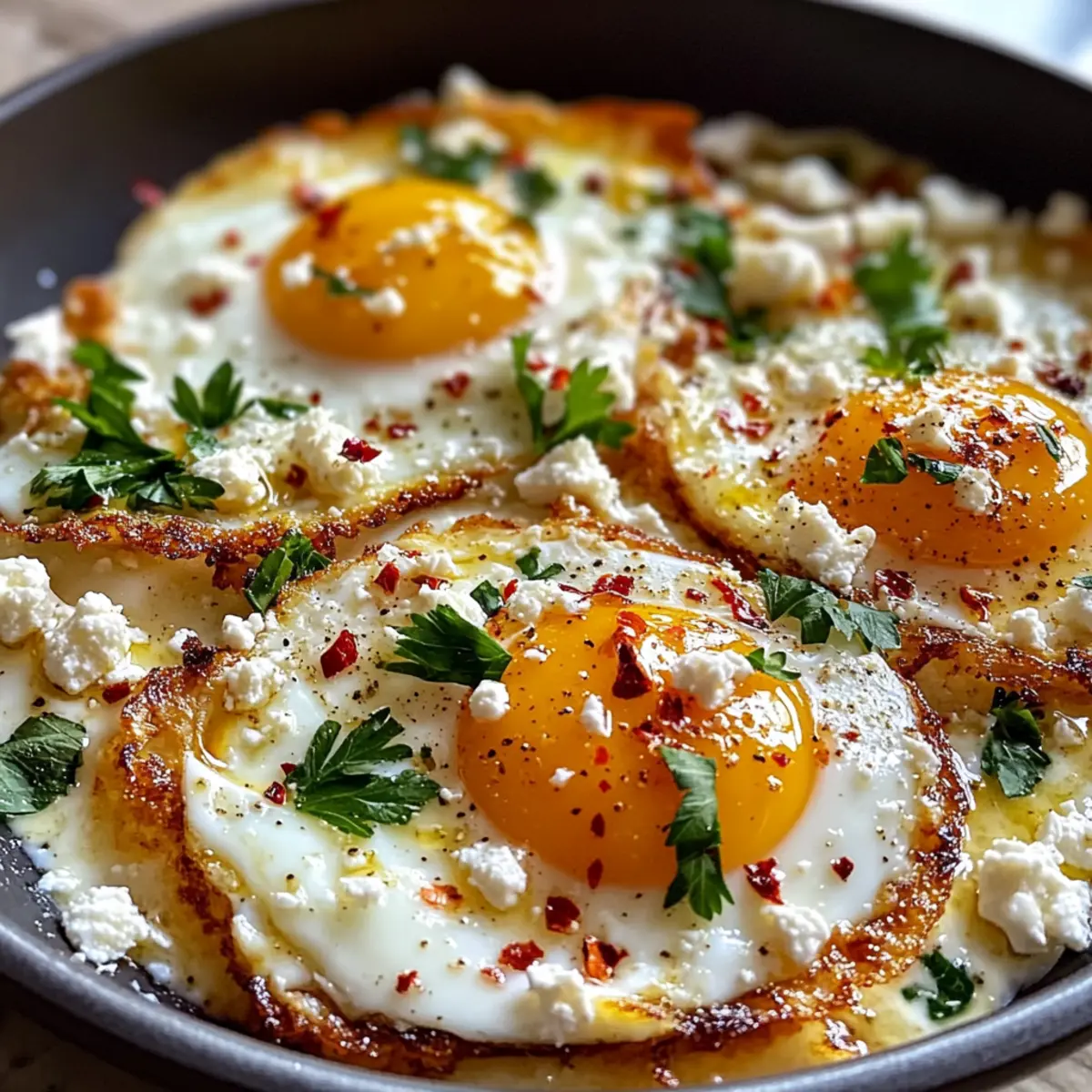 Crispy Feta Fried Eggs ghwehn