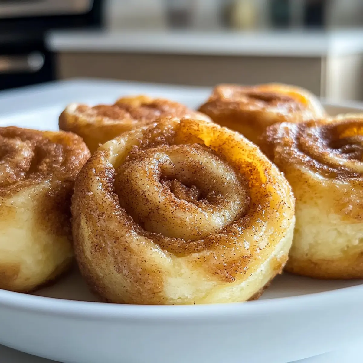 Einfache knusprige Keto Zimt-Frischkäse-Röllchen