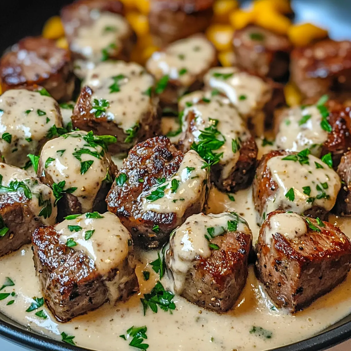 Knoblauchbutter Steakbissen