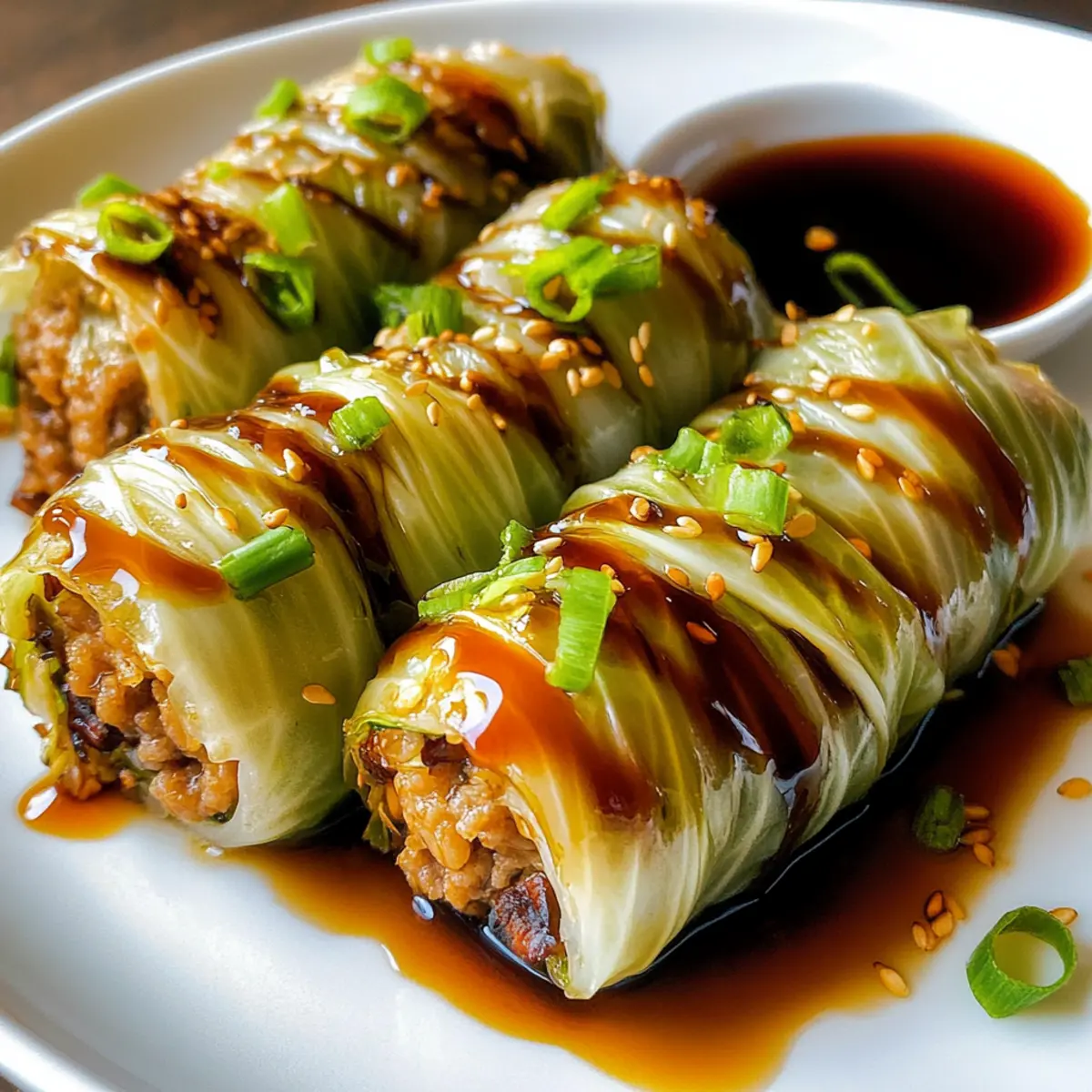 Garlic Soy Napa Cabbage Rolls stoh7b