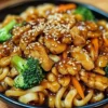 Hähnchen Teriyaki Udon Nudeln