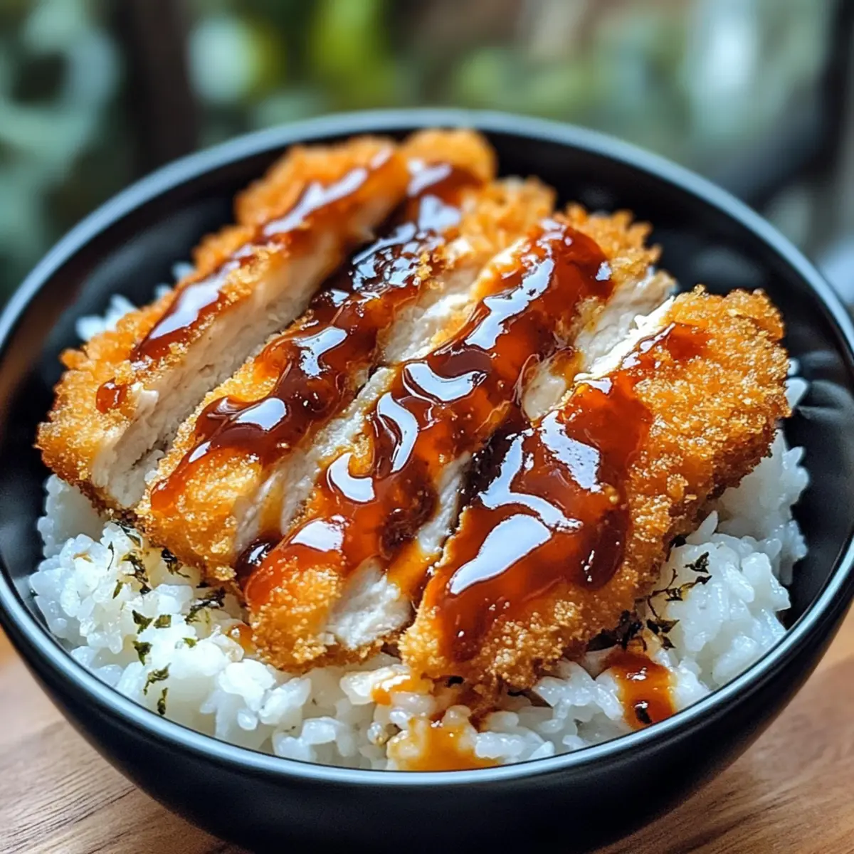 Katsu-Schalen mit Tonkatsu-Sauce