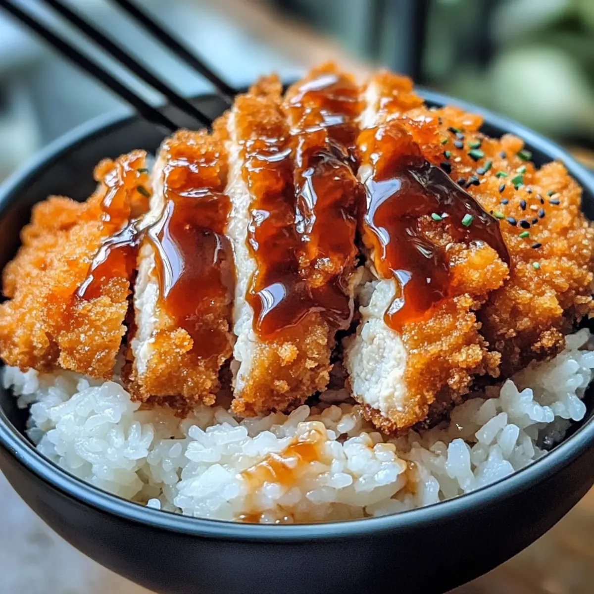Japanese Katsu Bowls with Tonkatsu Sauce iwpnr9
