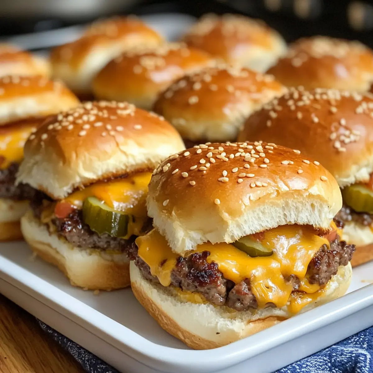 Kid Friendly Cheeseburger Sliders knbbrj
