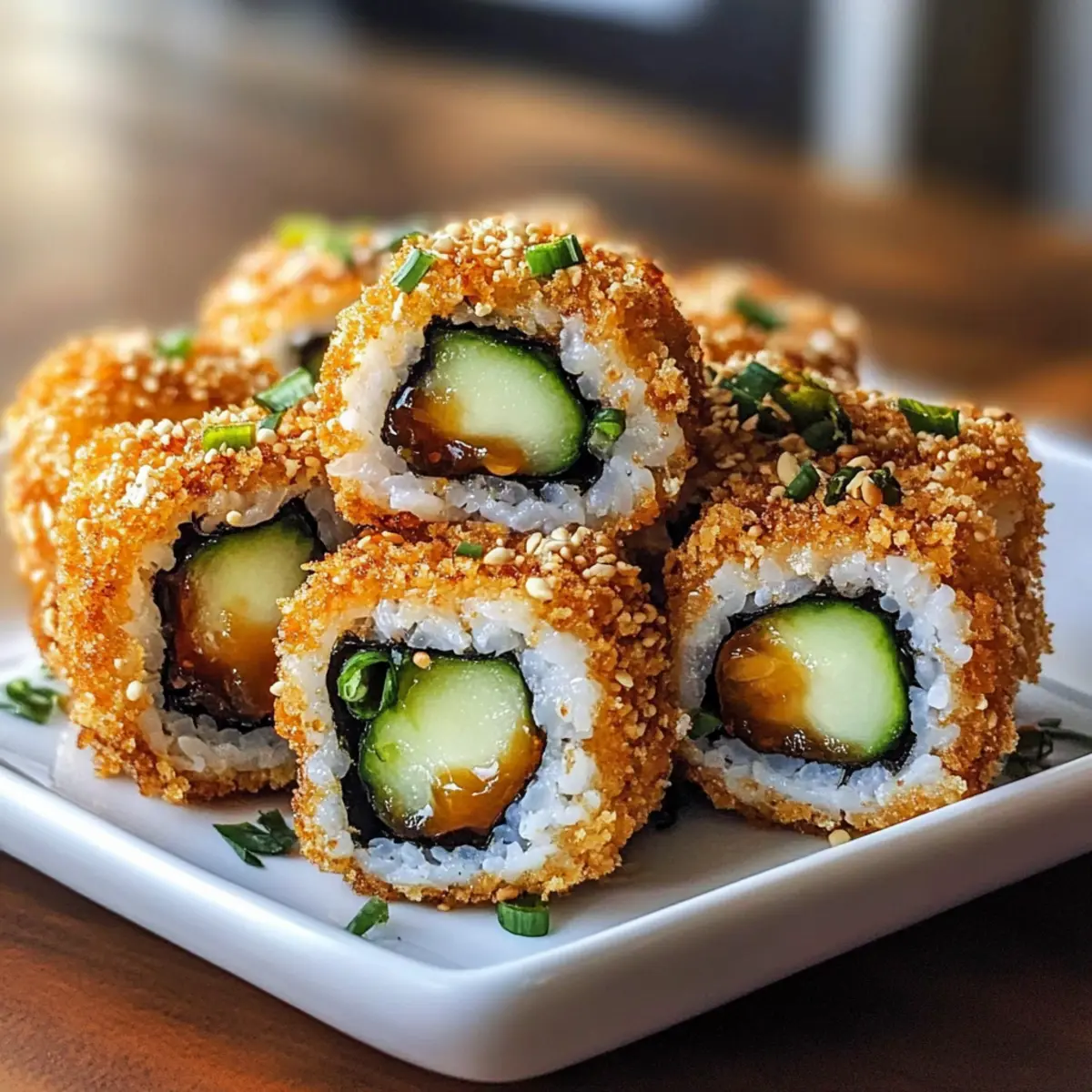 Knusprige Sushi-Rollen