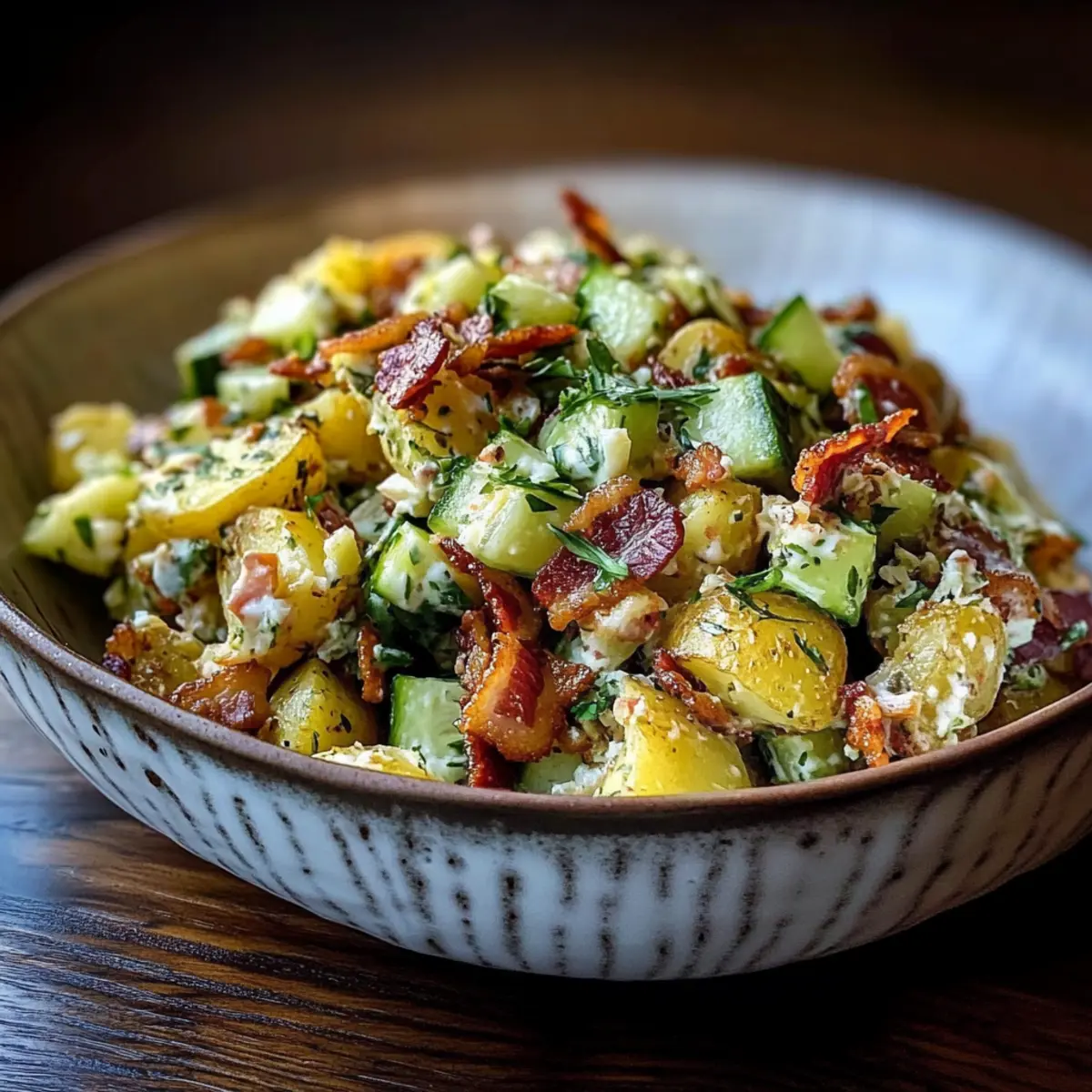 Knuspriger Kartoffelsalat