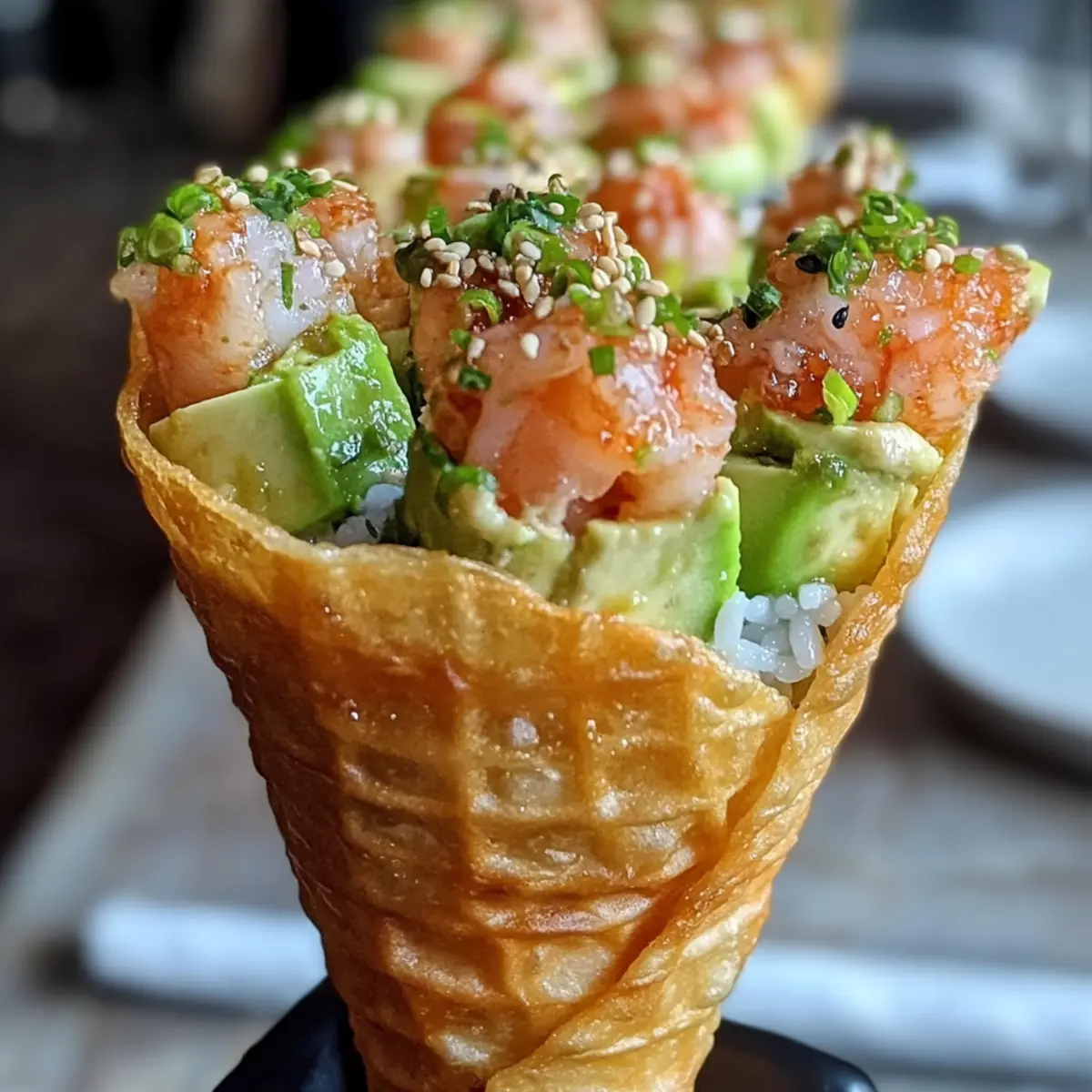 Sushi Wonton Cones irjv8b