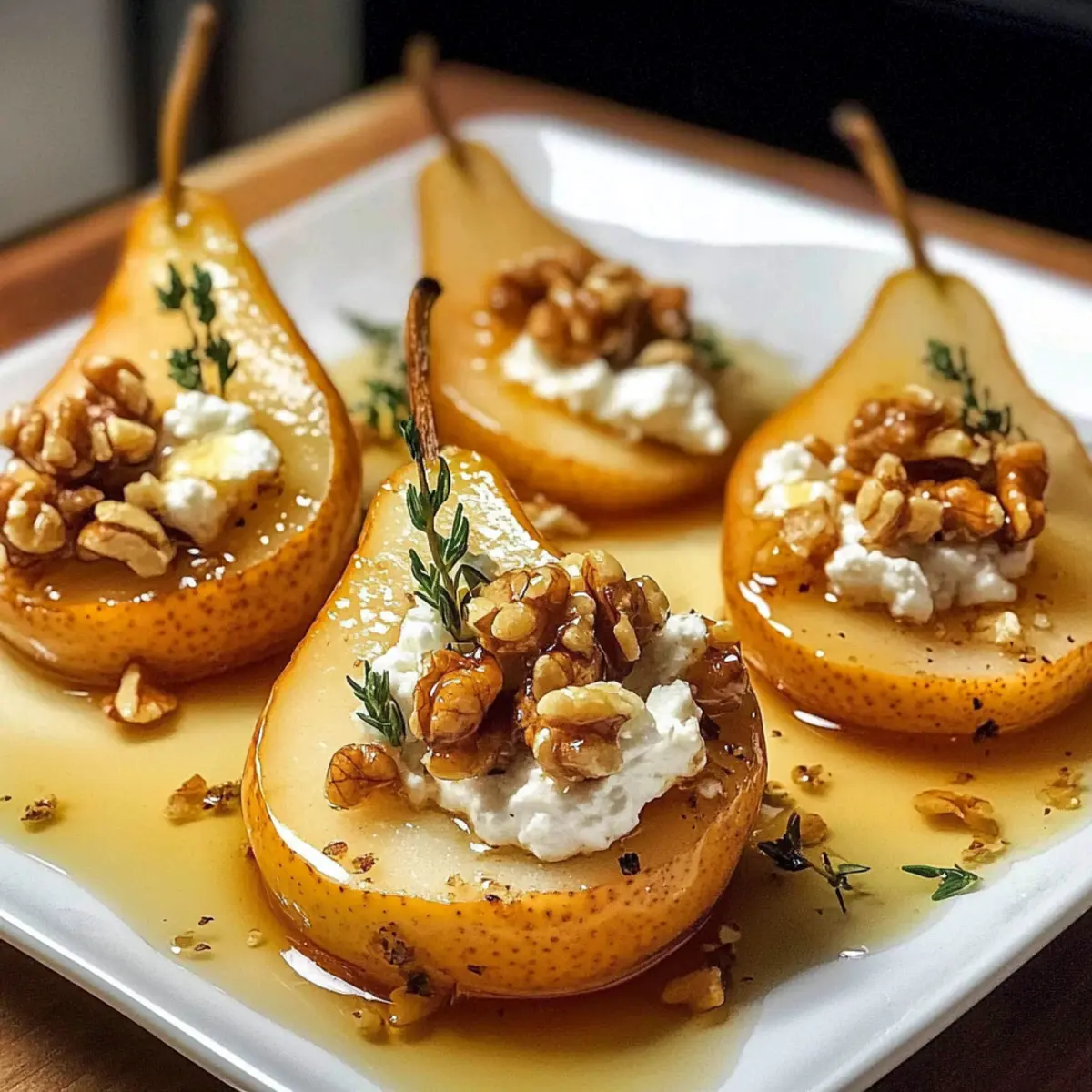 Warme Birnen mit ZiegenkA¤se wbwzeh