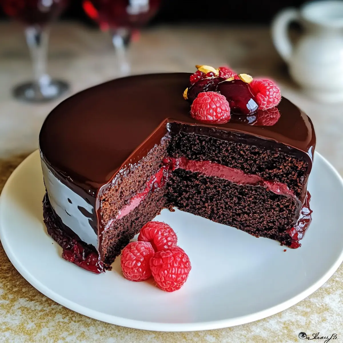 Almond Flour Chocolate Cake tngjjg