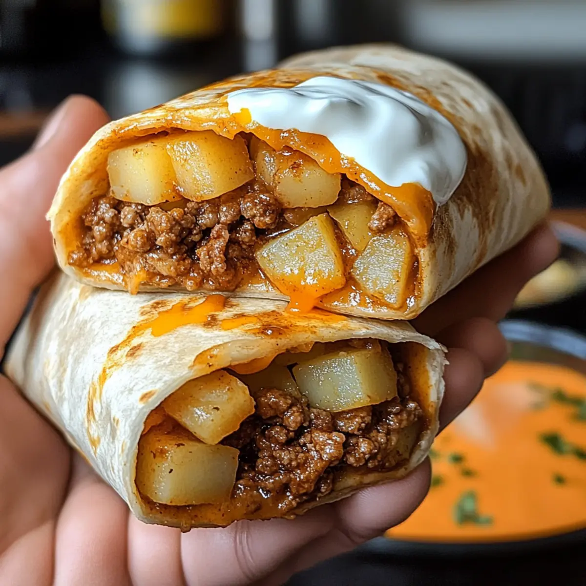 Beef Potato Burrito mqpmib