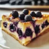 Blaubeer Käsekuchen Toast Auflauf für ein köstliches Frühstück