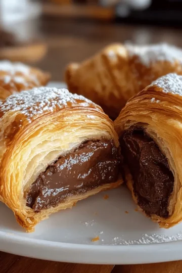 Brownie-Teig-Croissants Rezept