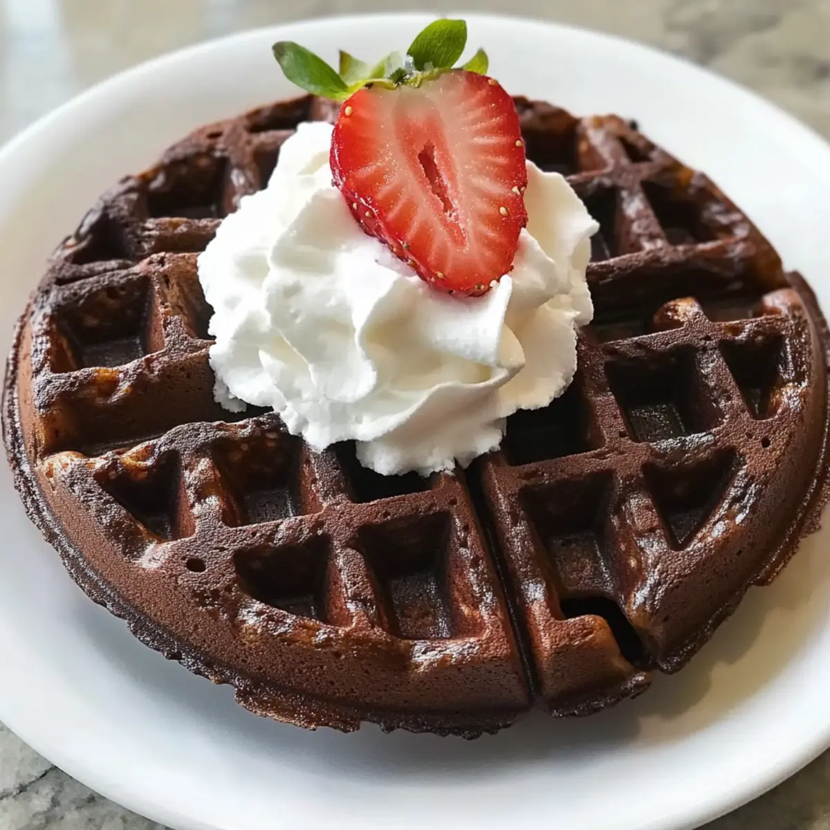 Brownie Batter Waffles Recipe lg6cer