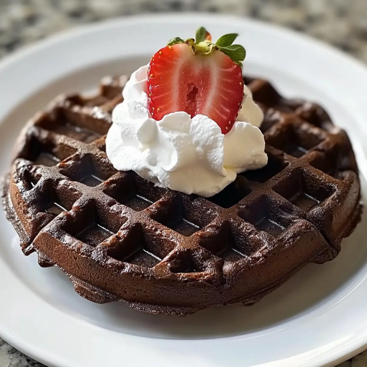 Brownie-Teig Waffeln Rezept