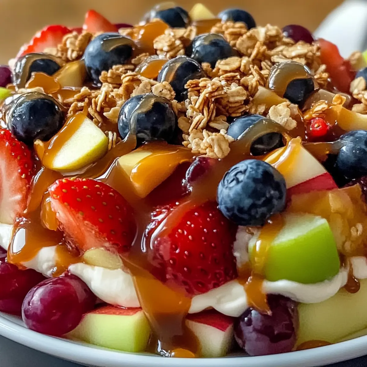 Caramel Crunch Cheesecake Fruit Salad Recipe ezhvwa
