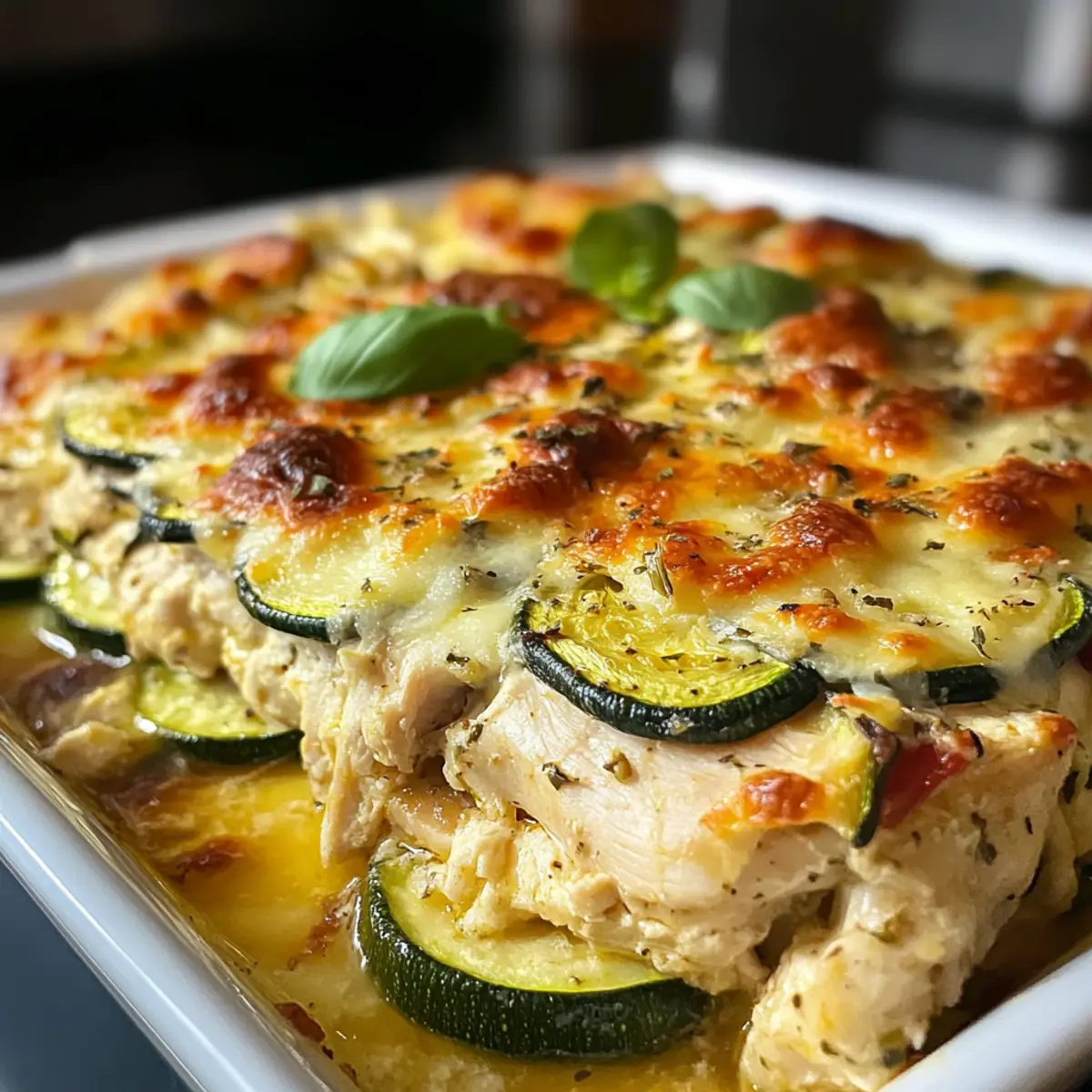 Hühnchen Zucchini Auflauf