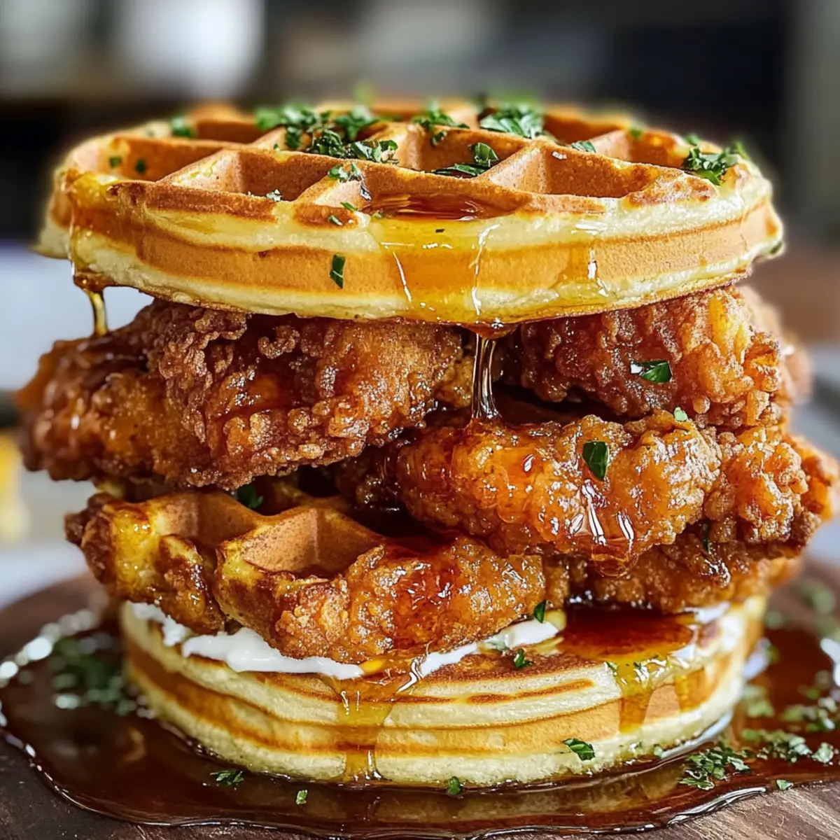 Chicken and Waffles Sliders Recipe nr2alk