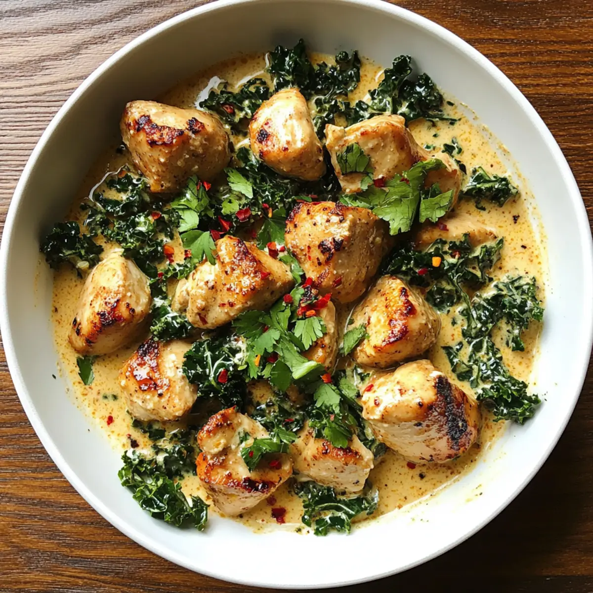 Chicken with Coconut Kale cmjeuw