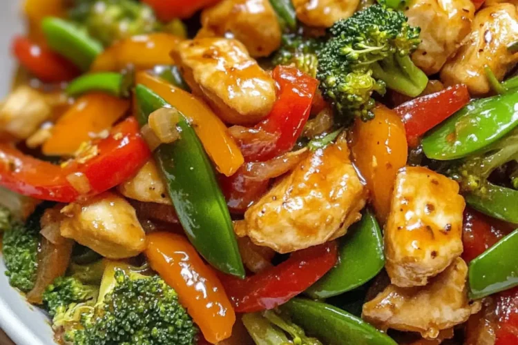 Hühnchen mit buntem Gemüsesauté – Ein schnelles, farbenfrohes und schmackhaftes Wochentagsliebling