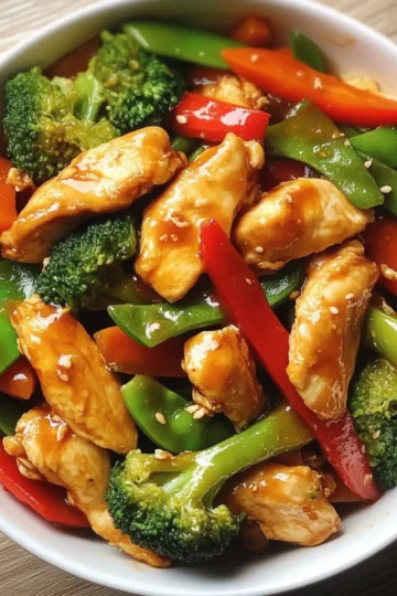 Hühnchen mit gemischtem Gemüse-Pfanne – Schnell, frisch und voller Geschmack