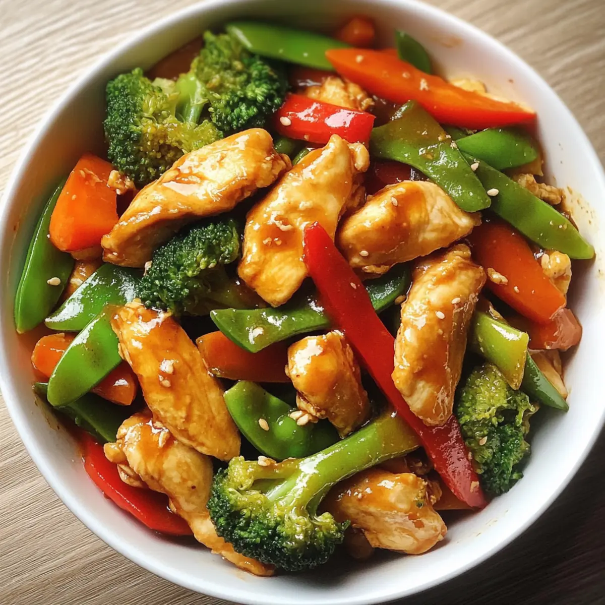 Hühnchen mit gemischtem Gemüse-Pfanne – Schnell, frisch und voller Geschmack