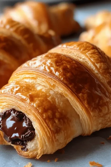 Schokoladen-Croissants Rezept