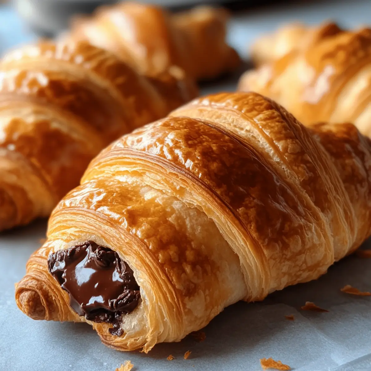 Schokoladen-Croissants Rezept