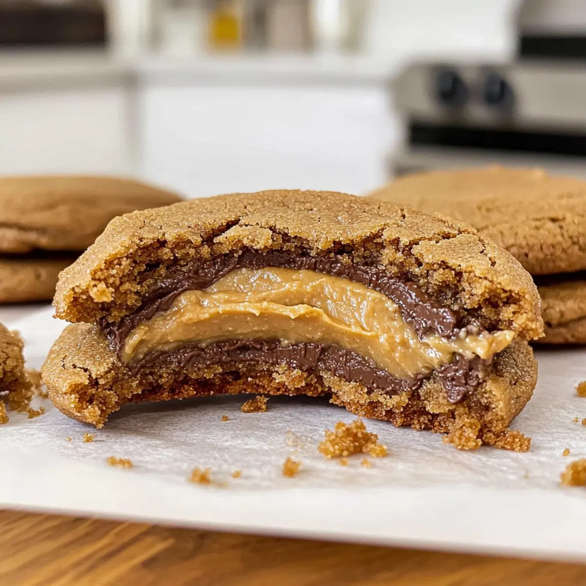 Chocolate Peanut Butter Stuffed Cookies we4omc