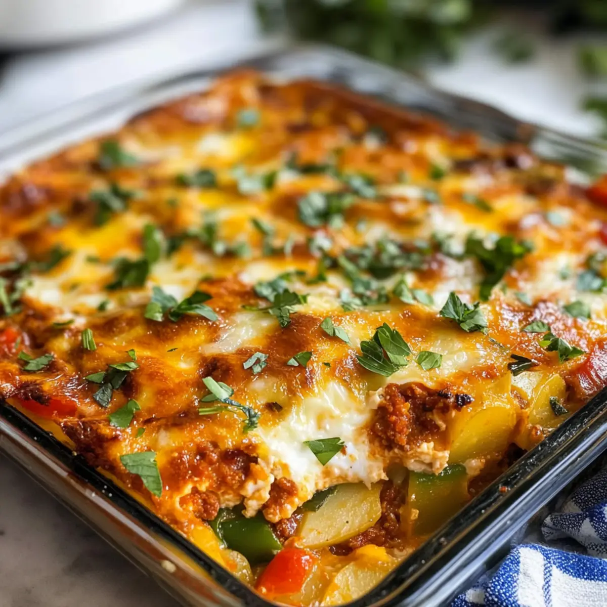 Chorizo Potato Egg Casserole ewtzrh