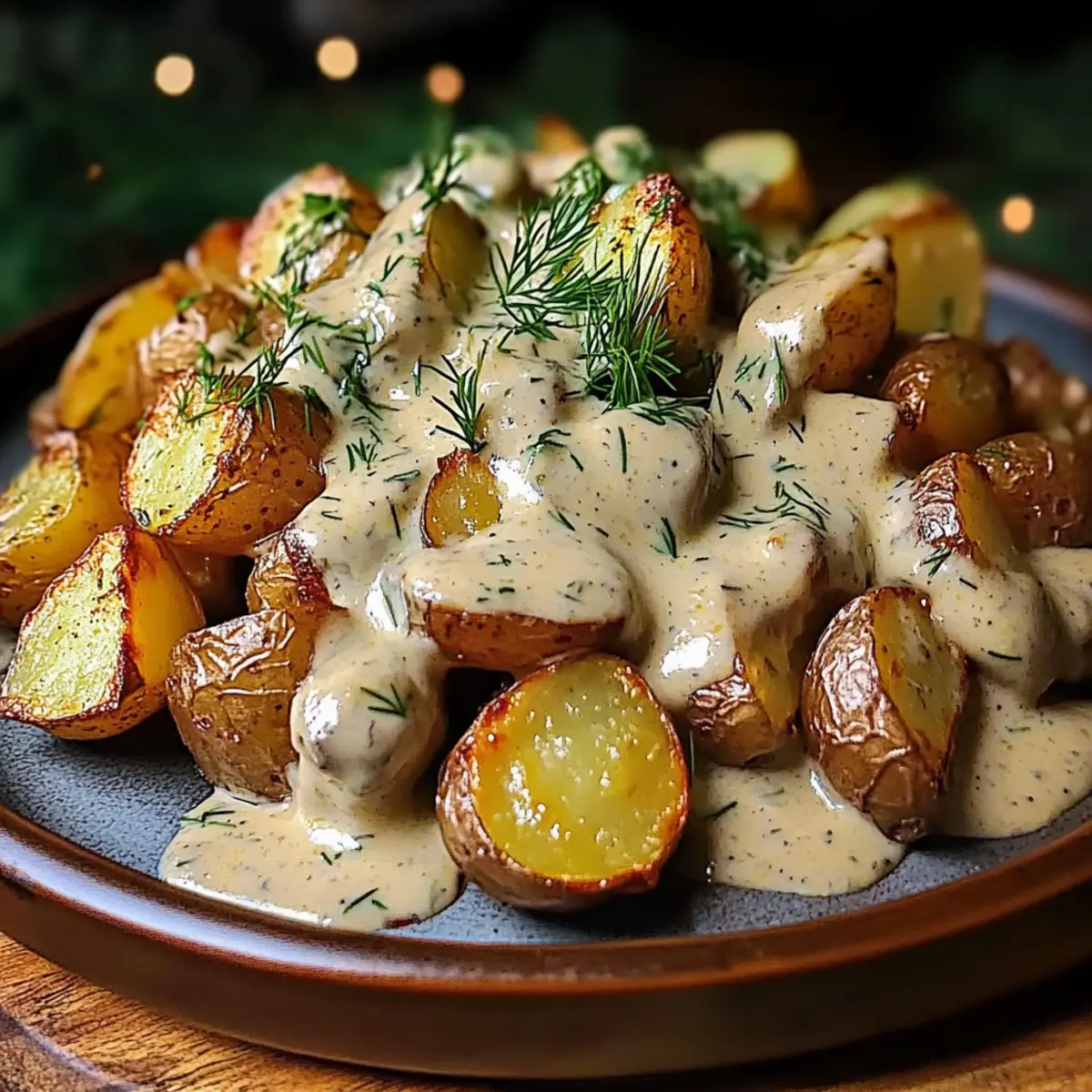 Creamy Mustard Roasted Potatoes dgwv4b