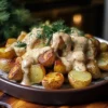 Cremige Senf geröstete Kartoffeln