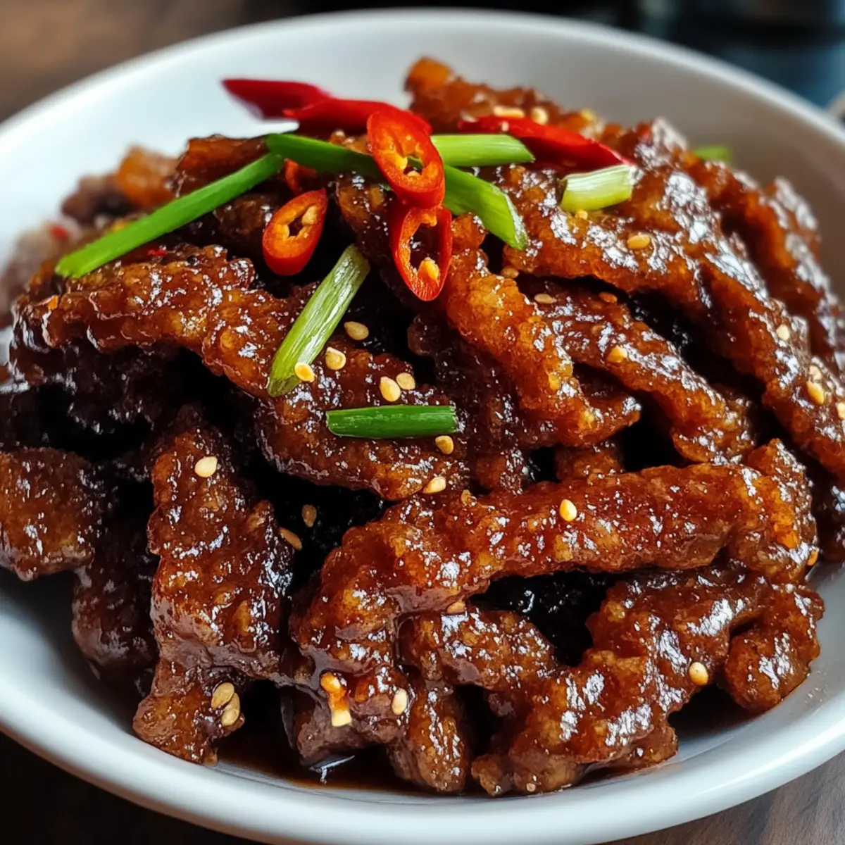 Crispy Chilli Beef Knuspriges Chili-Rindfleisch