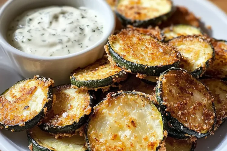 Knusprig gebratene Zucchini mit Knoblauch-Aioli – Goldbraun, Knusprig, Süchtig machend und Perfekt zum Dippen