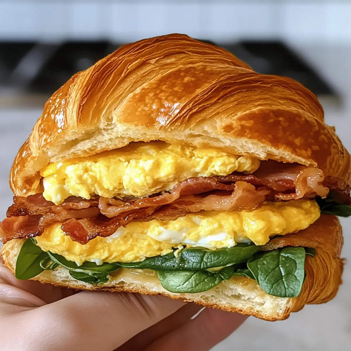 Croissant Frühstückssandwich Rezept