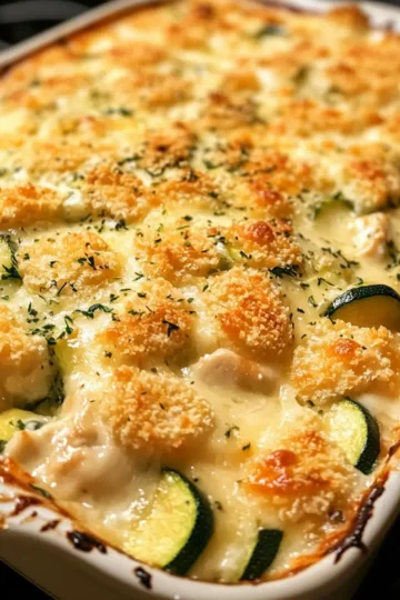 Einfache Hühnchen-Zucchini-Auflauf Rezept