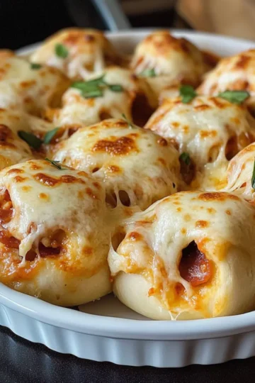 Fluffige Pizza-Rolls zum Snacken