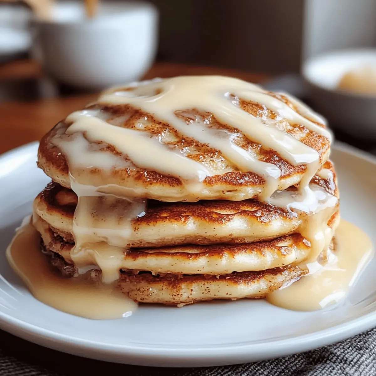 Fluffy Cinnamon Roll Pancakes Recipe z6r3hs