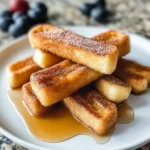 Blaubeer Käsekuchen Toast Auflauf für Frühstücksgenuss