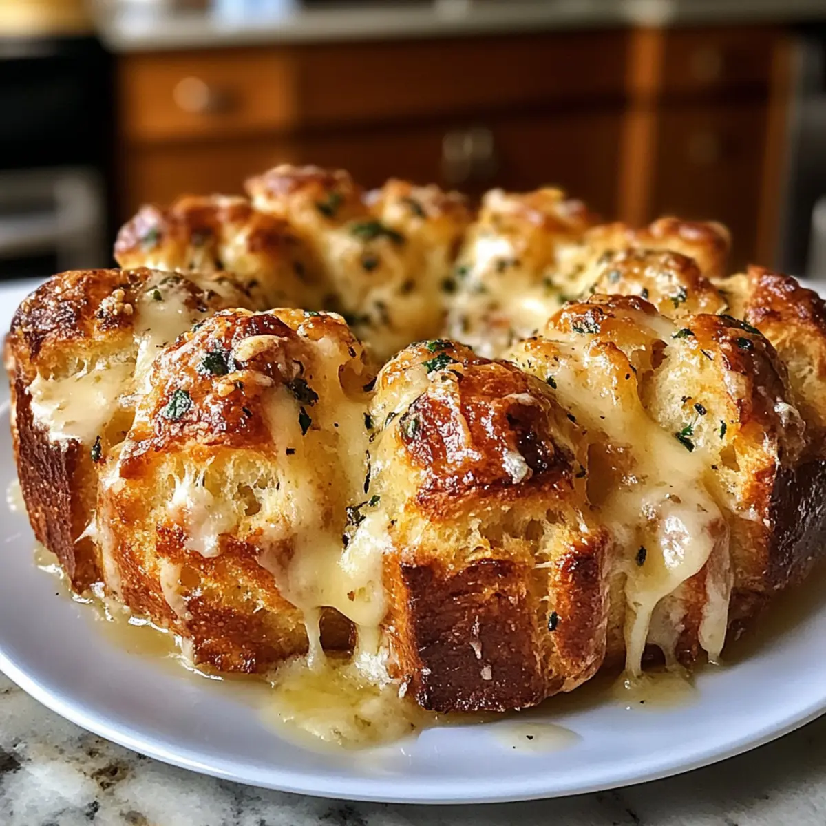 Garlic Butter Cheese Monkey Bread kpk4mk