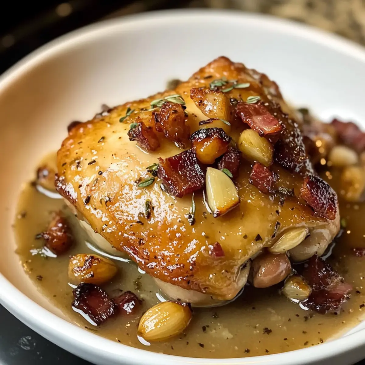 Garlic Clove Chicken Thighs Recipe k3ehzq