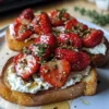 Roasted Strawberry Wrap Ricotta Toast for the Perfect Brunch