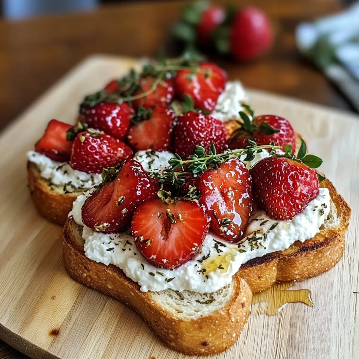 GerA¶stetes Erdbeer Wickel Ricotta Toast fA¼r den perfekten Brunch cvf4qz