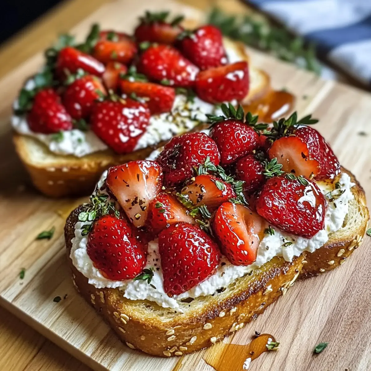 GerA¶stetes Erdbeer Wickel Ricotta Toast fA¼r den perfekten Brunch uniobm