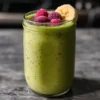 Gesunder Grüner Beeren-Bananen-Smoothie Rezept