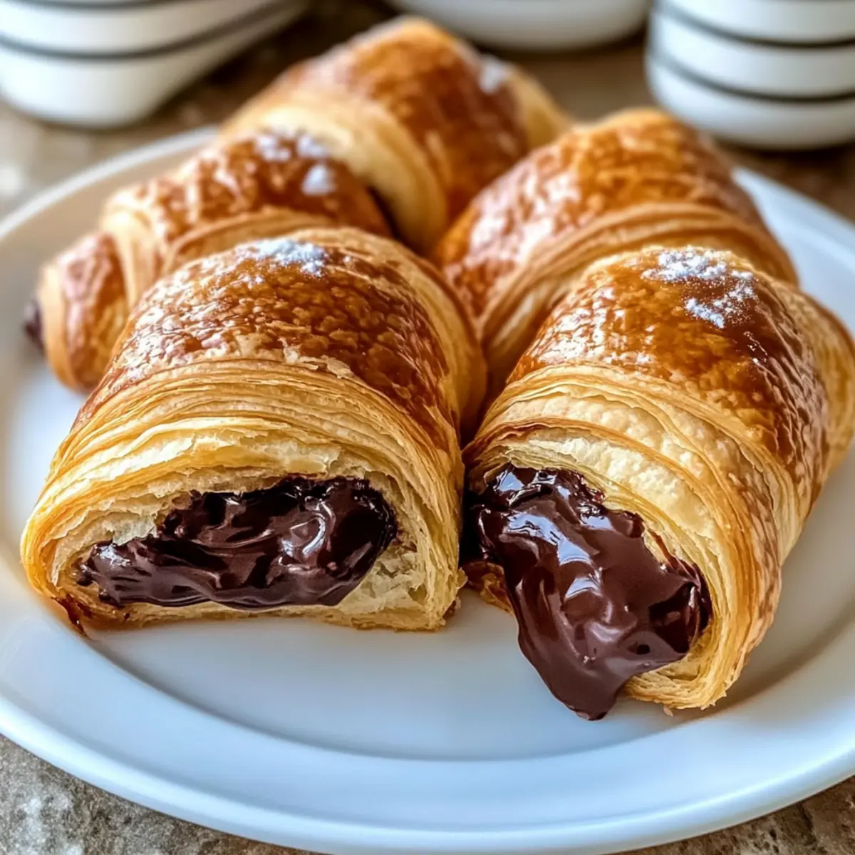 Homemade Chocolate Croissants b9pduk