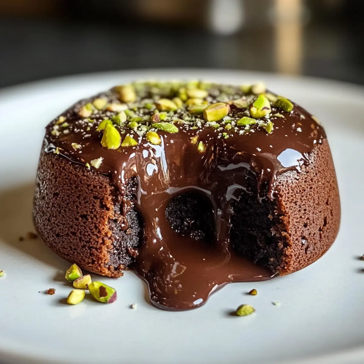 Keto Pistachio Chocolate Lava Cakes ejojkj