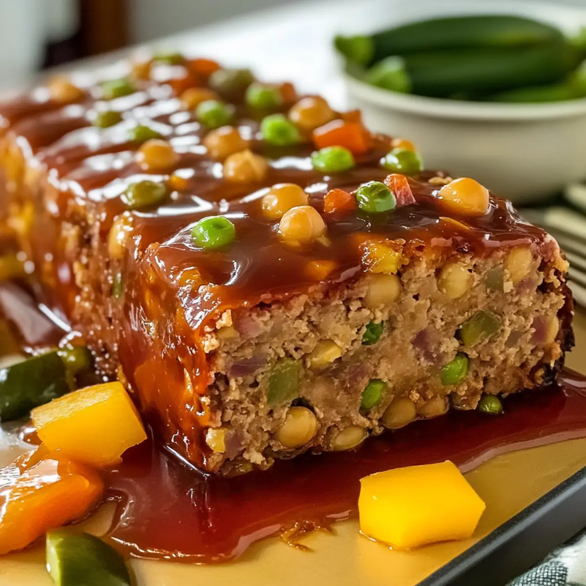 Kichererbsen-Vegan-Fleischbrot für gemütliche Abende