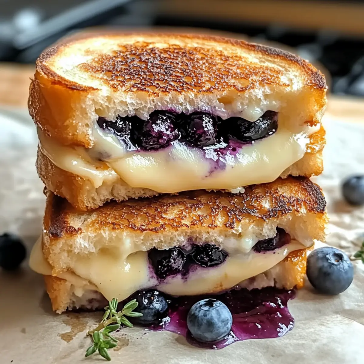 Knuspriger Blaubeer-Toastkäse für Gourmets 3 Knuspriger Blaubeer ToastkA¤se fA¼r Gourmet Liebhaber nkmgkj