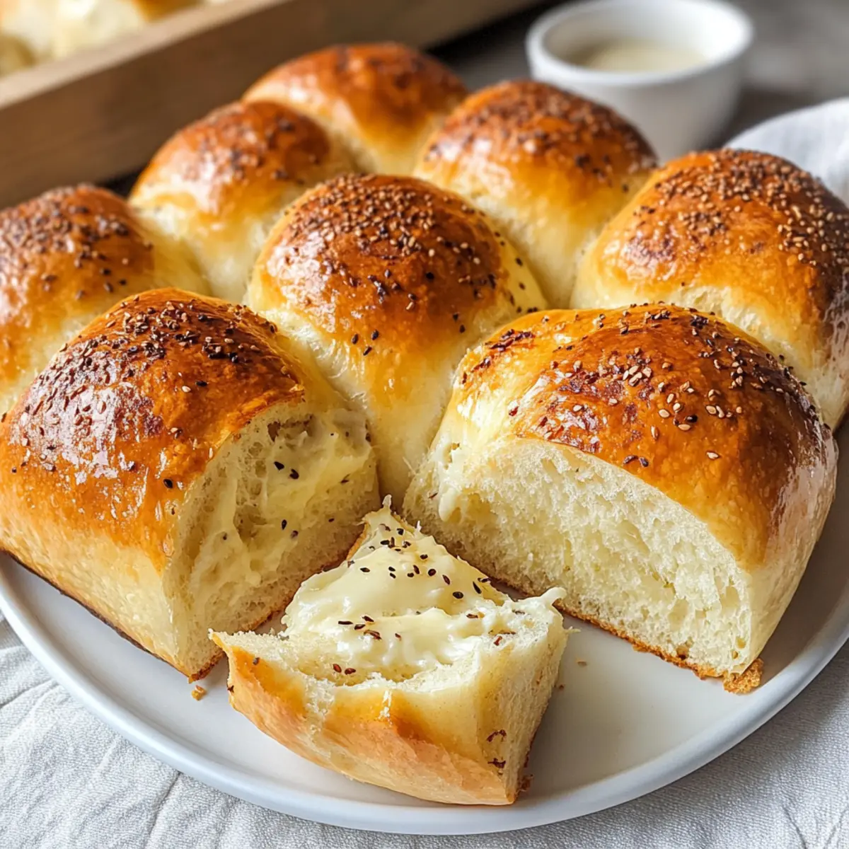 Koreanischer Frischkäse-Knoblauchbrot